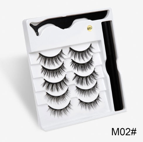 Magnetic lash pair designed to mimic eyelash extensions