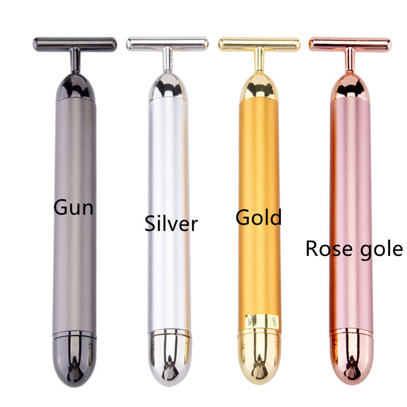T-Type Gold Electric Beauty Stick Facial Massager