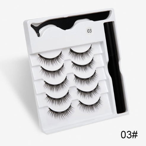 Magnetic lash pair designed to mimic eyelash extensions