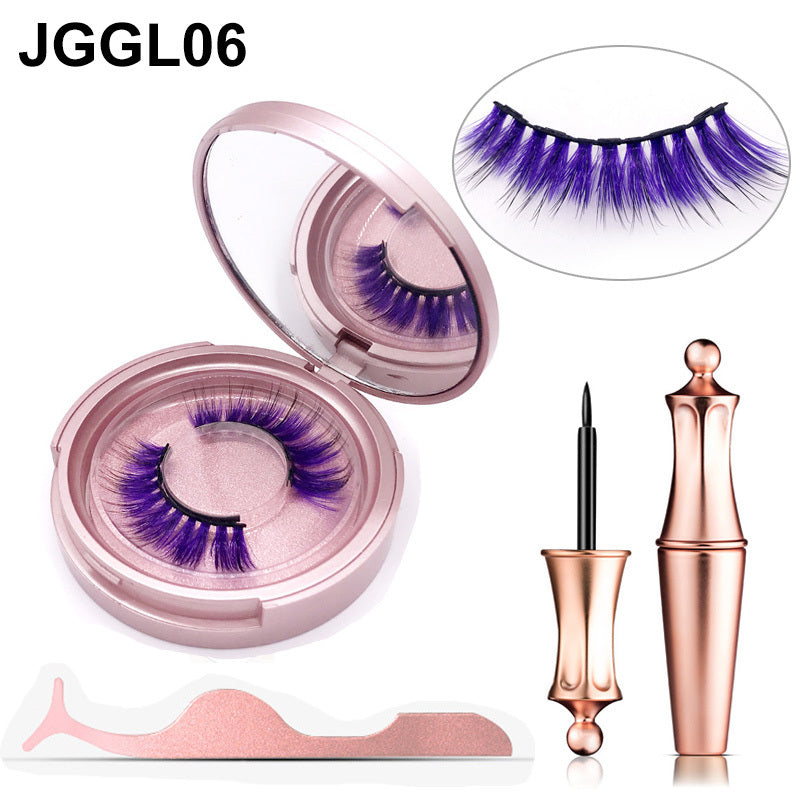 Natural finish magnetic lashes for lifted eyelashes