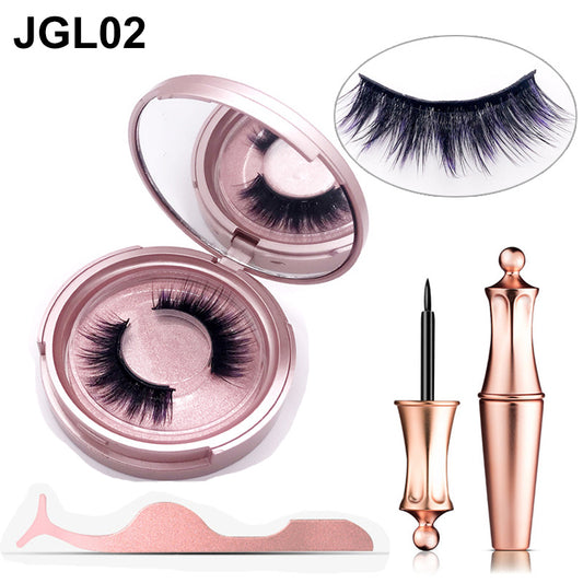 Glue free magnetic eyelashes for natural lash extension look