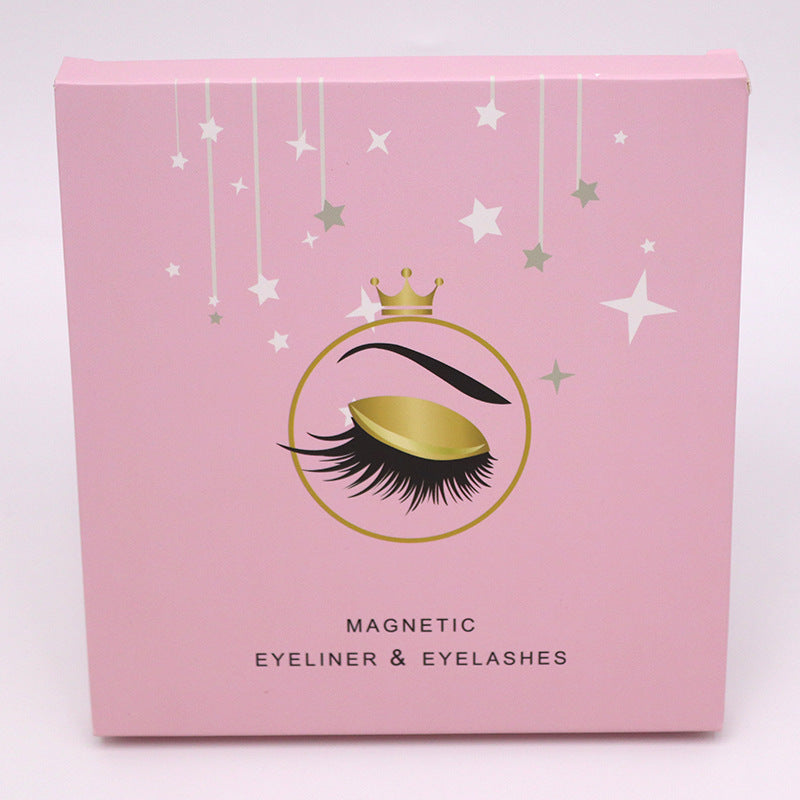 Magnetic eyelashes and eyeliner set for natural lash extensions