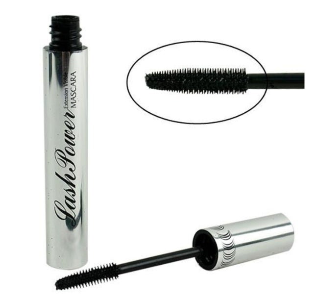 Black fiber mascara for long curling eyelash extension effect