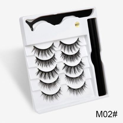 Magnetic lash pair designed to mimic eyelash extensions