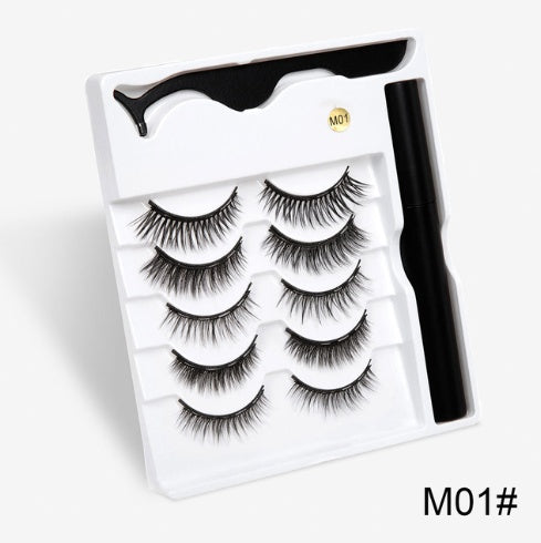 Magnetic lash pair designed to mimic eyelash extensions