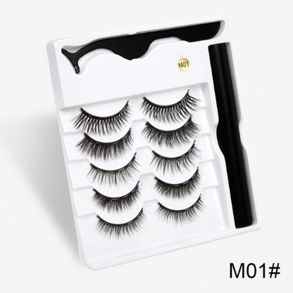 Magnetic lash pair designed to mimic eyelash extensions