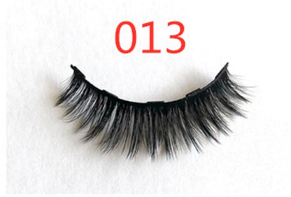 Magnetic eyelash pair compatible with eyelash clusters