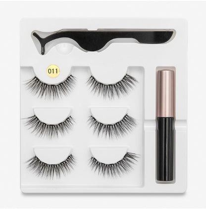 Magnetic false eyelashes pair for natural eyelash extensions look
