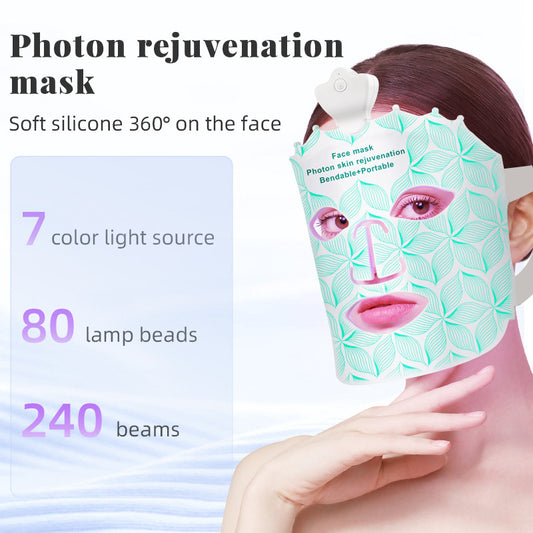 Colorful photon rejuvenation device for LED skin tightening
