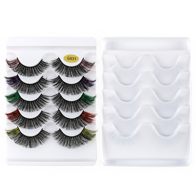 Thick layered false eyelashes for eyelash extension style