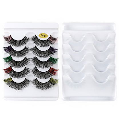 Thick layered false eyelashes for eyelash extension style