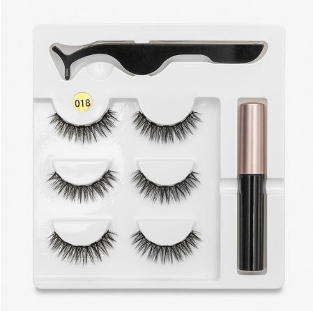 Natural look magnetic false eyelashes for lash volume