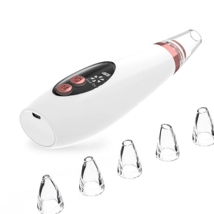 Professional blackhead remover tool with adjustable suction; advanced skincare product for non-invasive pore cleansing and skin tightening.
