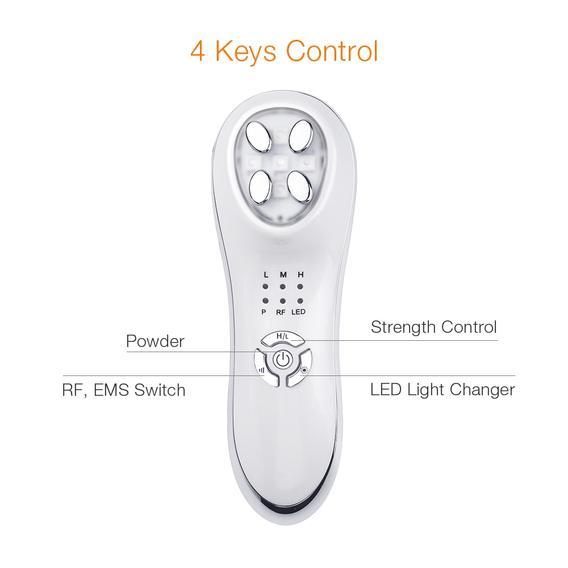 5 in 1 LED skin tightening device for non invasive facial treatments