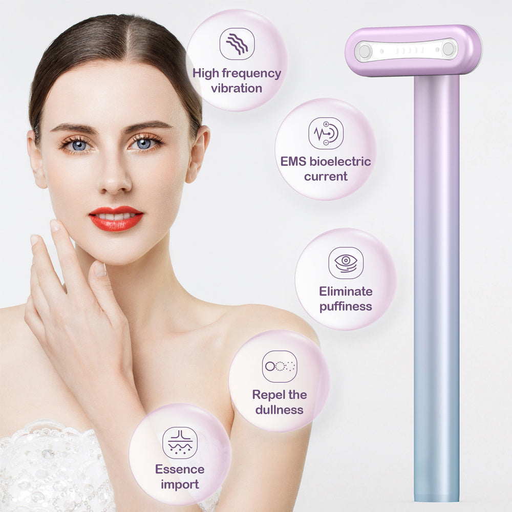 EMS microcurrent skincare tool for face and neck tightening