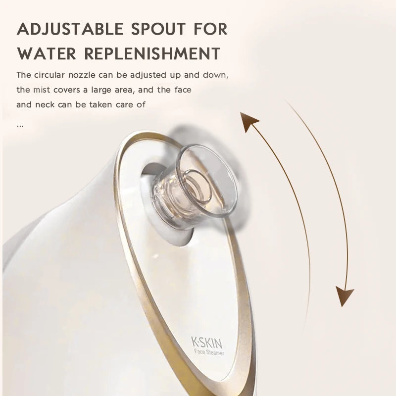 Luxury facial nano steamer skincare tool for spa results at home