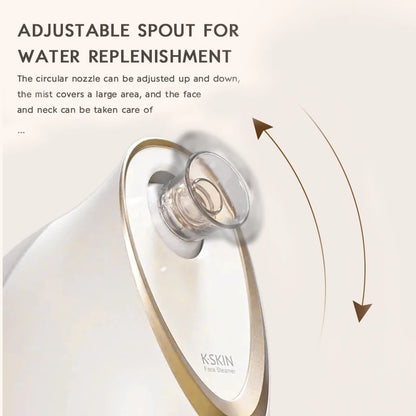 Luxury facial nano steamer skincare tool for spa results at home