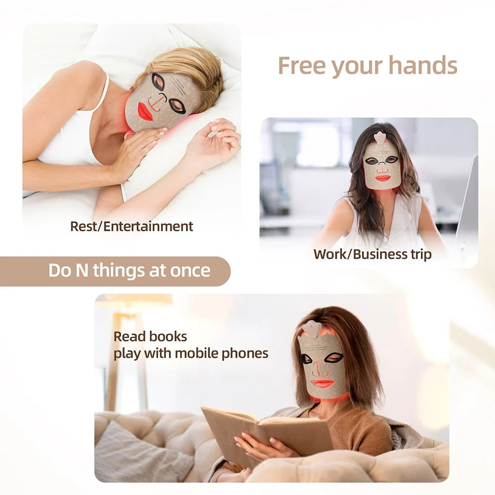 7 Colors Silicone LED Mask Face