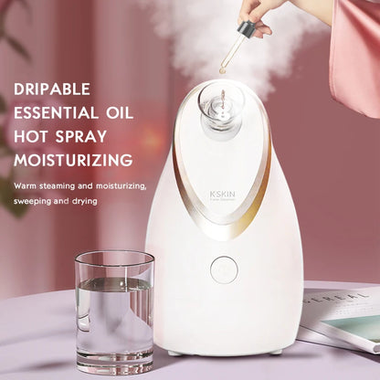 Facial nano steamer for deep hydration and pore cleansing