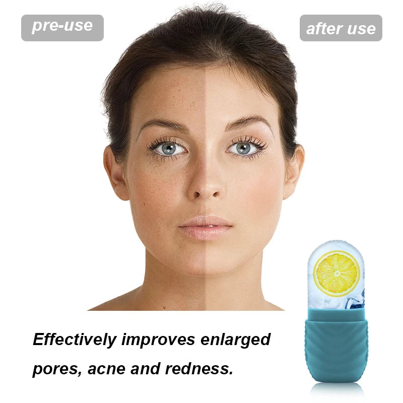 Cooling facial massager tool for lymphatic drainage and glow
