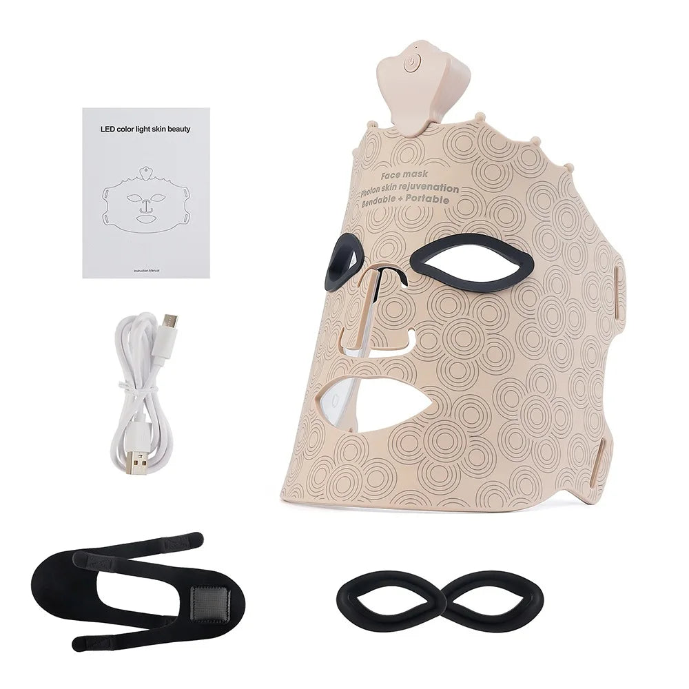 7 Colors Silicone LED Mask Face