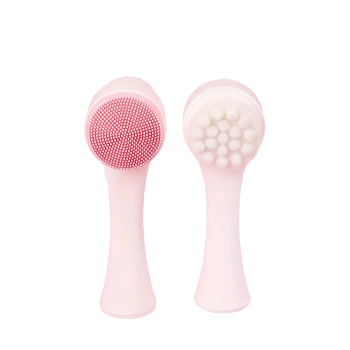 Dual silicon facial cleanser