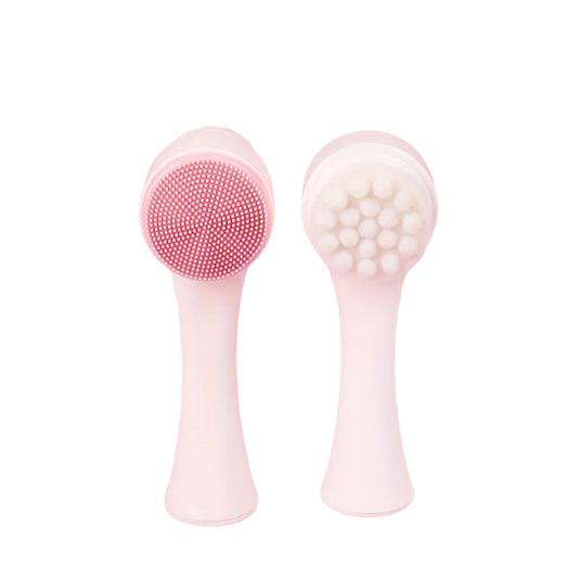 Dual silicon facial cleanser