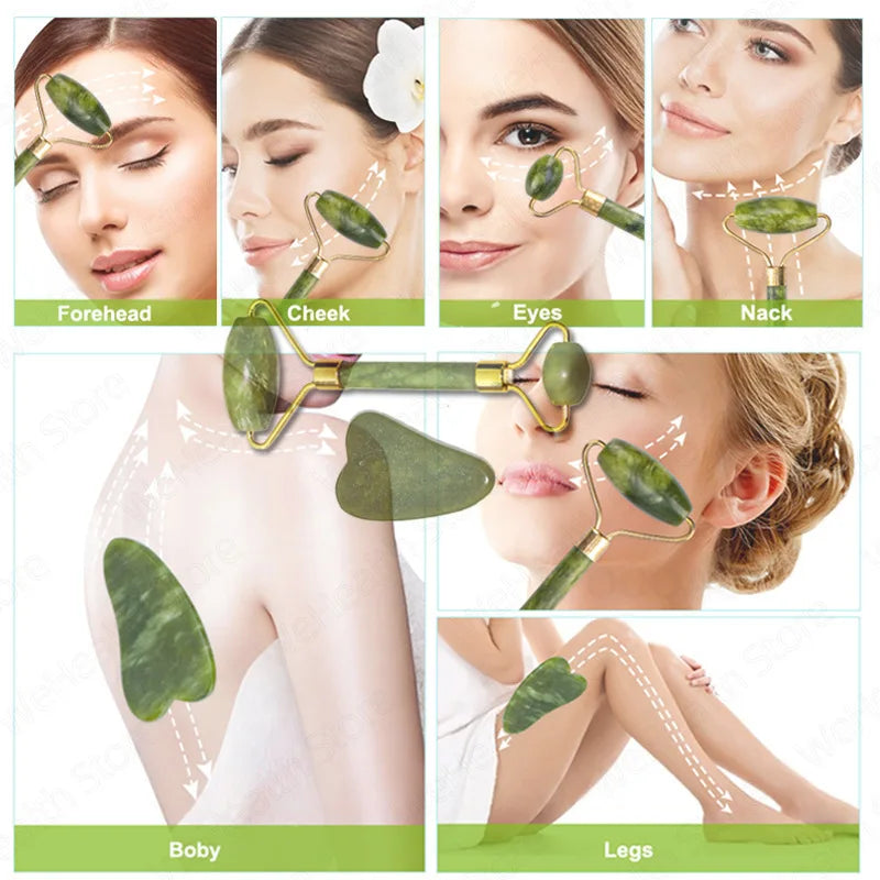 Jade Facial Massage Roller