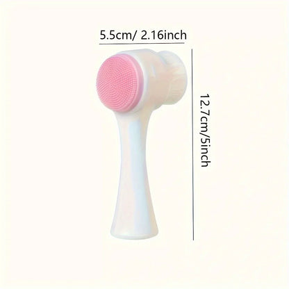 Dual silicon facial cleanser
