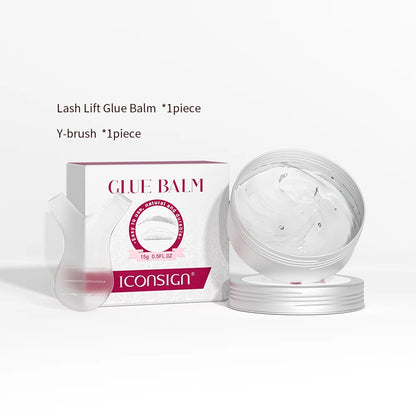 Professional lash lift glue balm with mess-free application, ideal for lash extension supplies