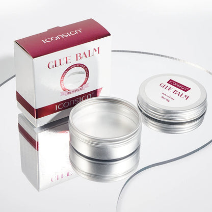 Balm-based lash lift glue for salon use with lash extension care products and aftercare