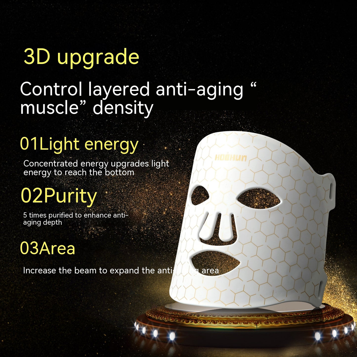 Spectrum silicone LED rejuvenation mask for skin tightening treatments