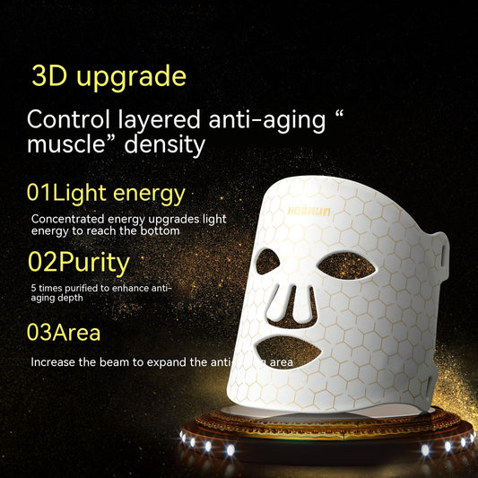 Spectrum silicone LED rejuvenation mask for skin tightening treatments