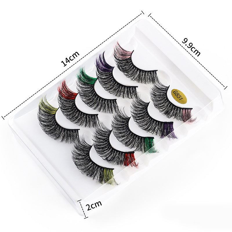 5 pairs of fluffy 3D eyelashes for natural volume