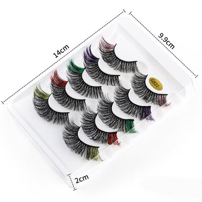5 pairs of fluffy 3D eyelashes for natural volume
